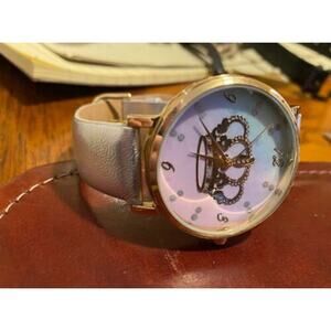 Women's 38mm Jessica Heart Watch, Silver Color Band and Multi Shaded Face